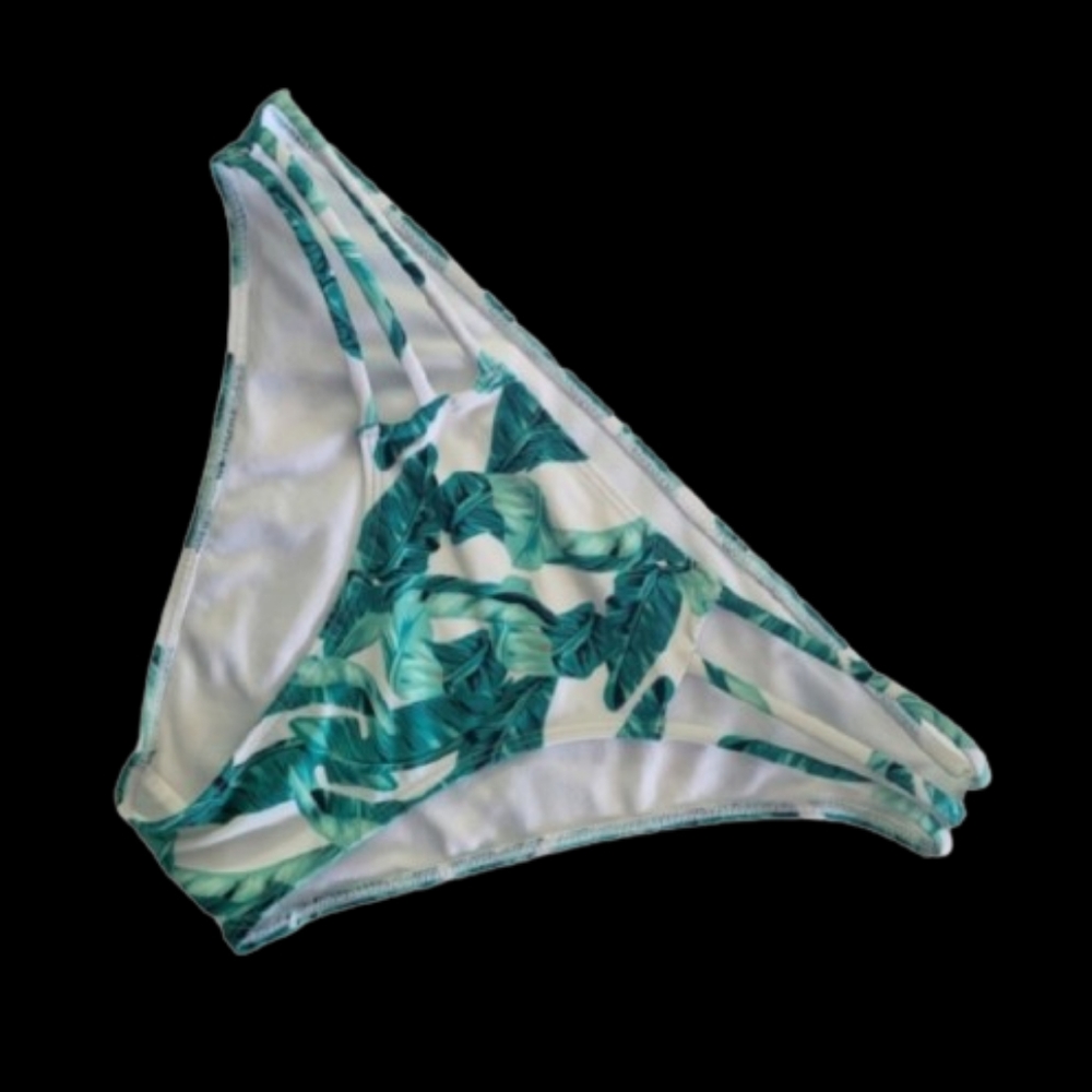 Cabana Del Sol Island Print Low Rise Bikini Bottom